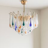 La Murrina glass chandelier, 1980s, Italy.