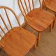 4 Scandinavian beech chairs