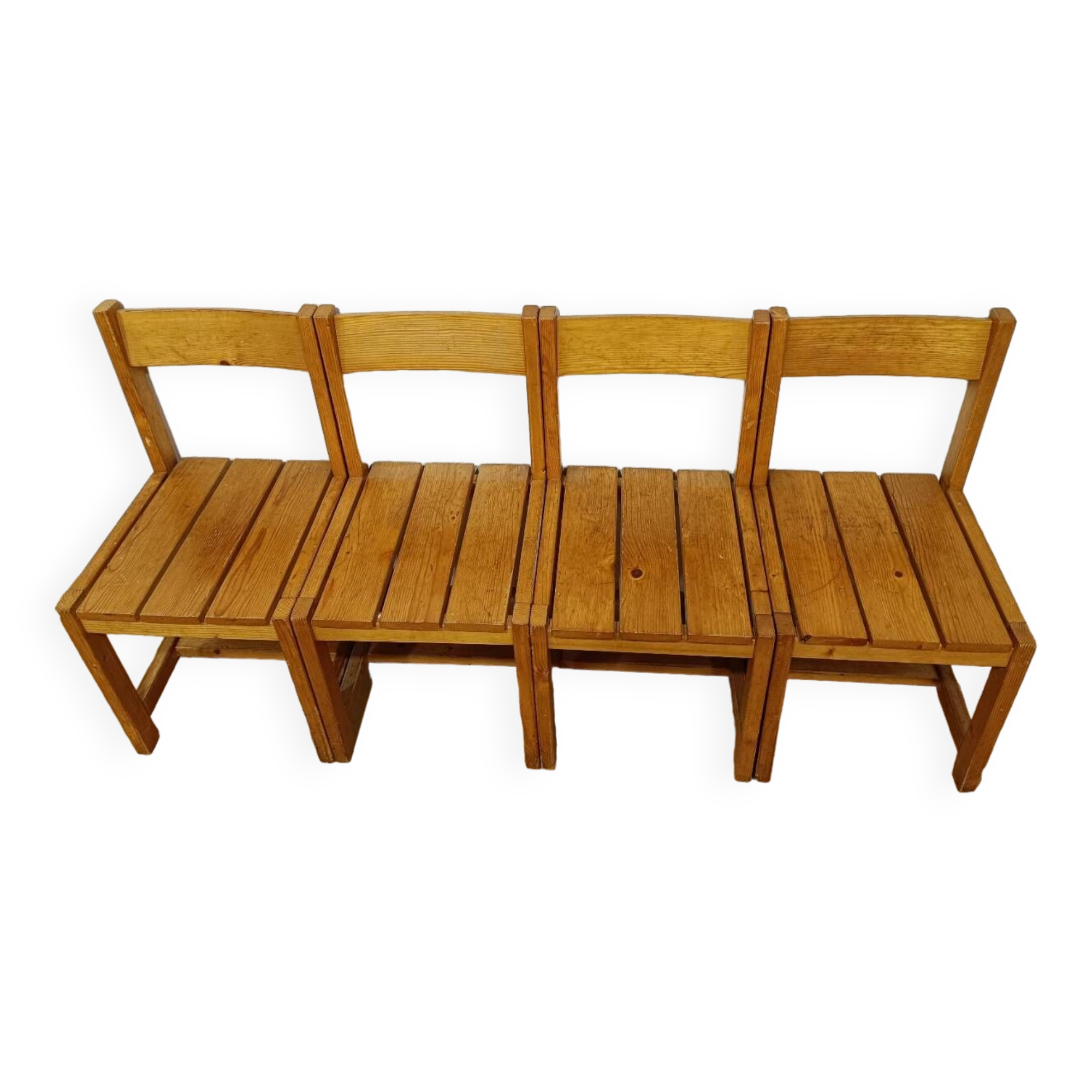 Series of vintage arc chairs