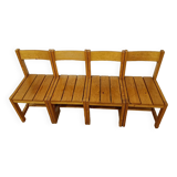 Série de chaises les arcs vintage