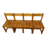 Série de chaises les arcs vintage