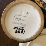 Rare complete Saint Jean de Bretagne coffee service - 10 cups, coffee pot.