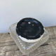 Square wall lamp in vintage transparent glass