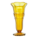 Art Deco vase, honey glass, Val Saint Lambert, Belgium, 1960s