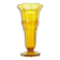 Art Deco vase, honey glass, Val Saint Lambert, Belgium, 1960s