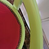 Set of 4 bridge art deco armchairs redesigned