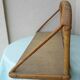 Rattan wall shelf