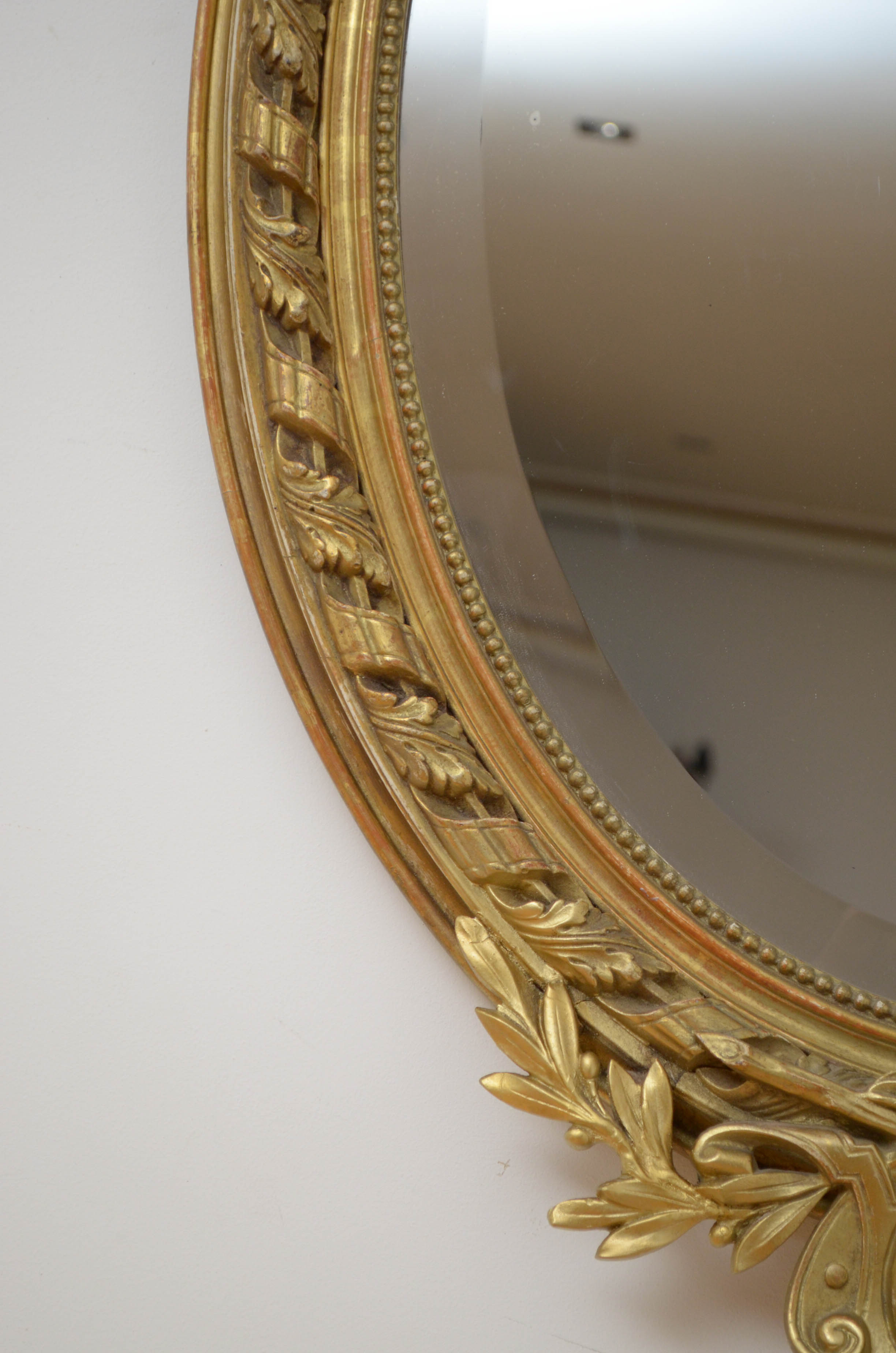 19th century gilt wall mirror - 112x70cm