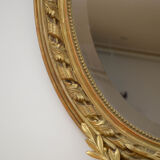 Miroir mural doré du XIXe siècle - 112x70cm
