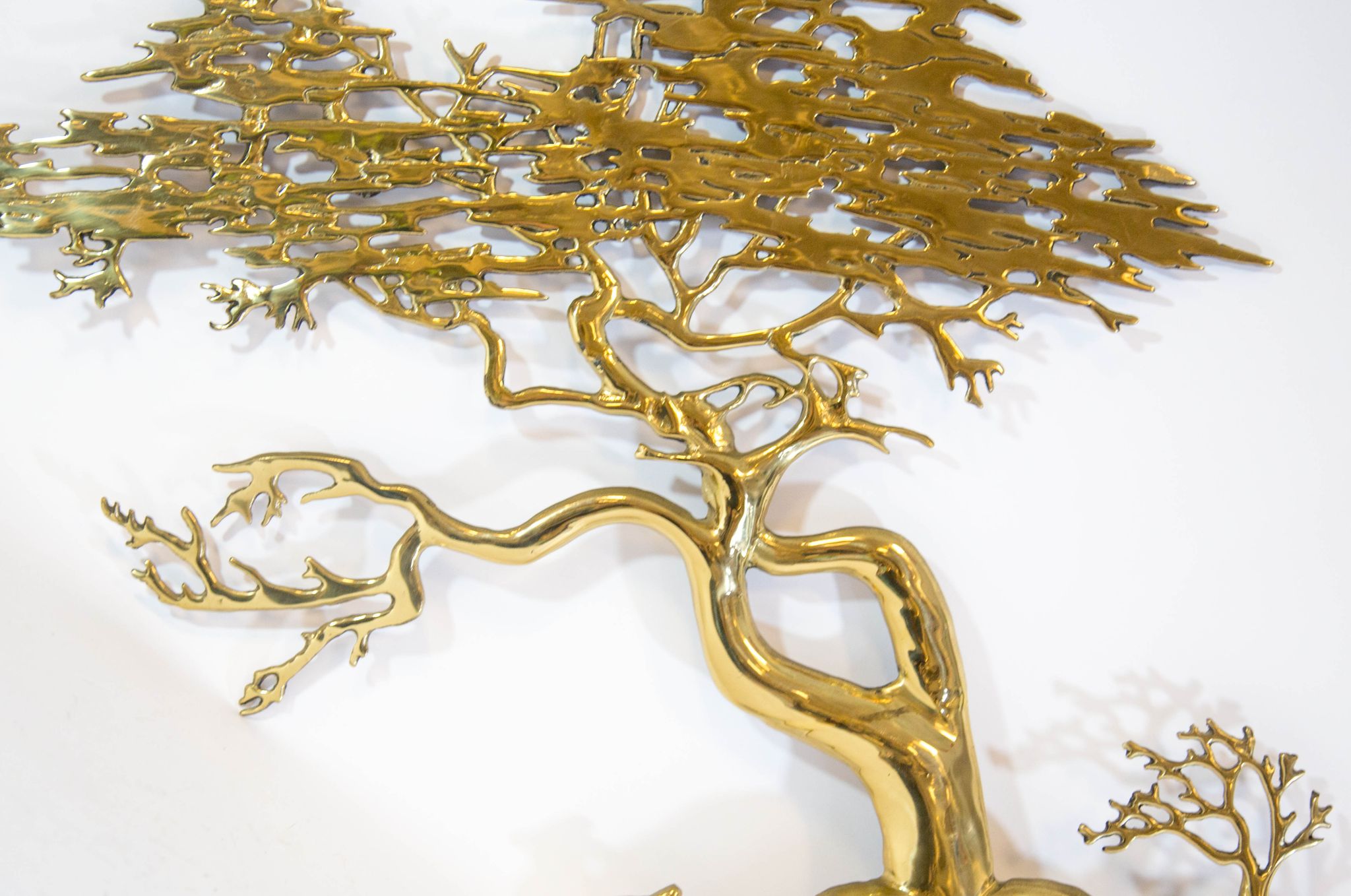 Brass wall sculpture