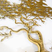 Brass wall sculpture