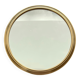 Plateau miroir rond et doré