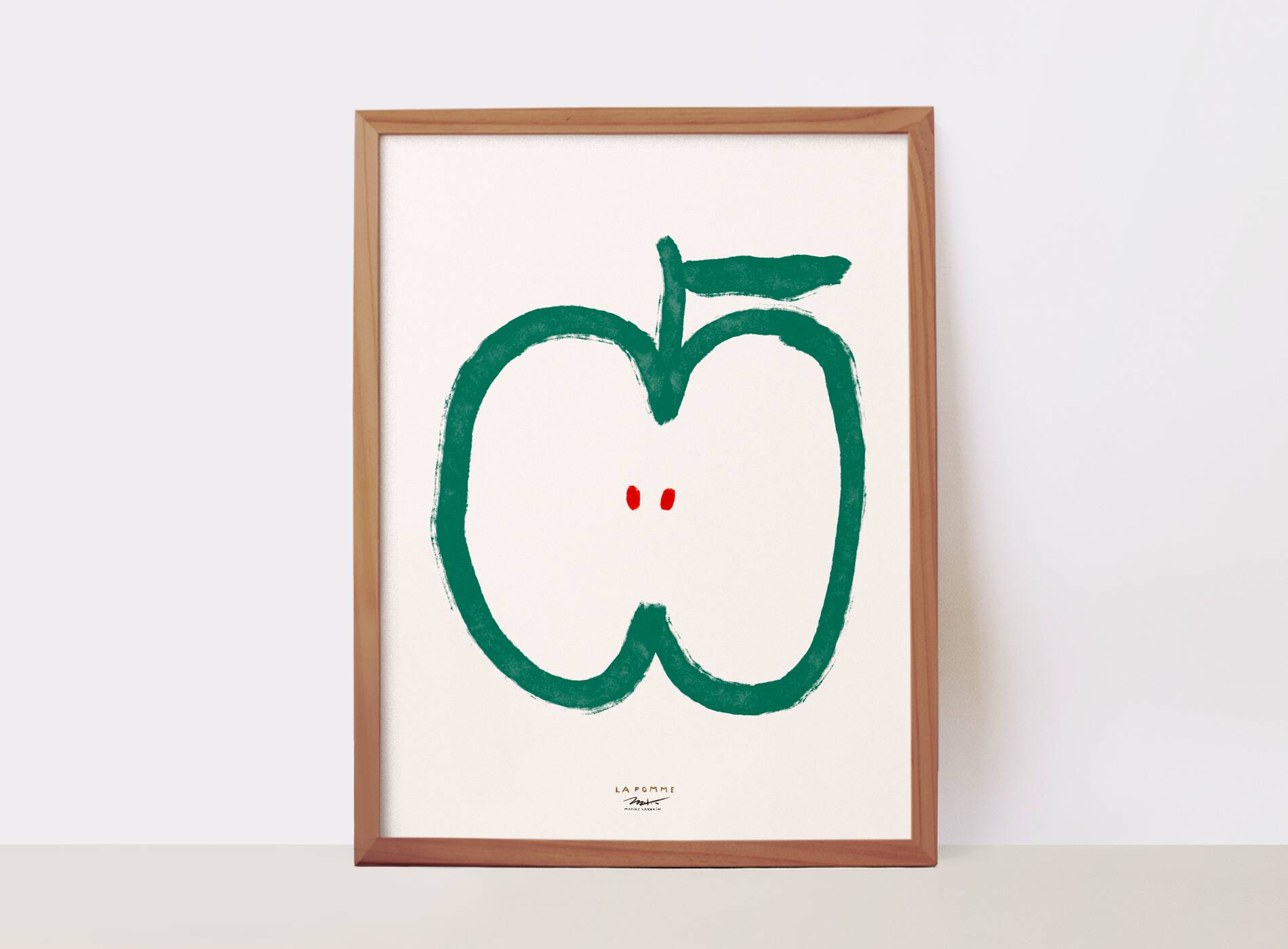 The Apple - wall poster 50x70cm