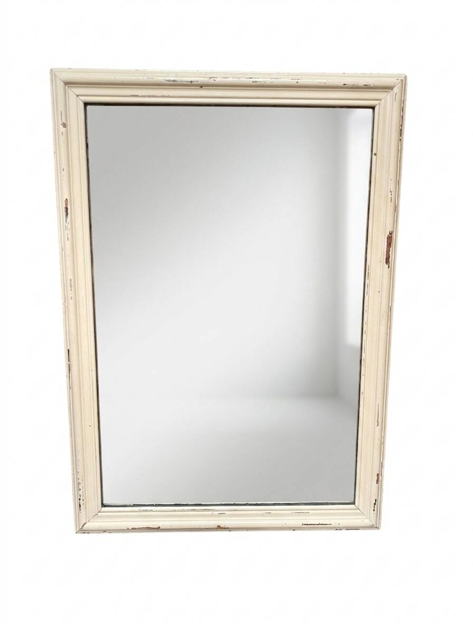 Miroir ancien patine beige