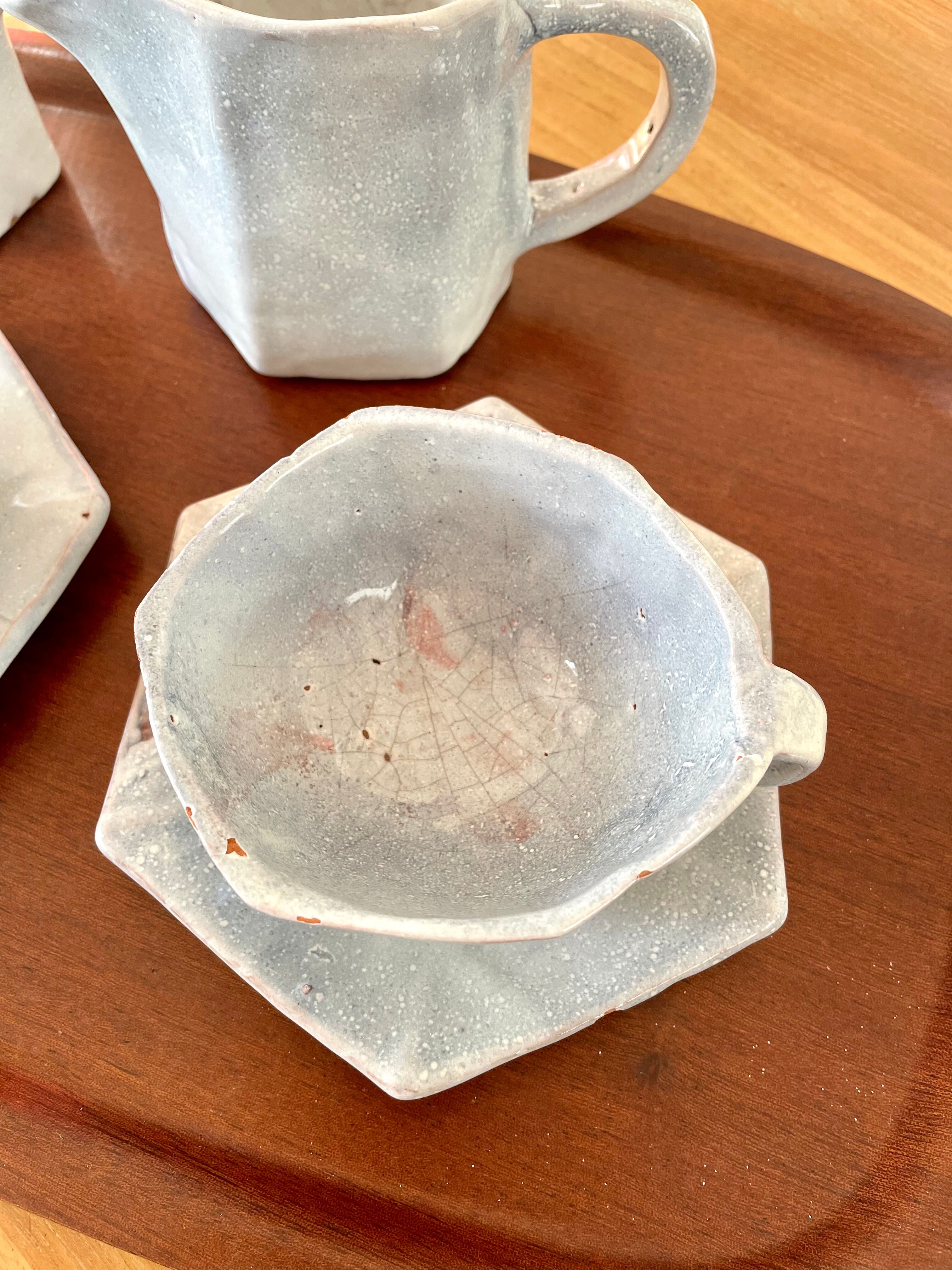 Vintage ceramic coffee service Idlas "felucca"