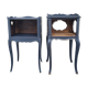 Pair of vintage bedside tables, 60s, Louis XV style, revamped