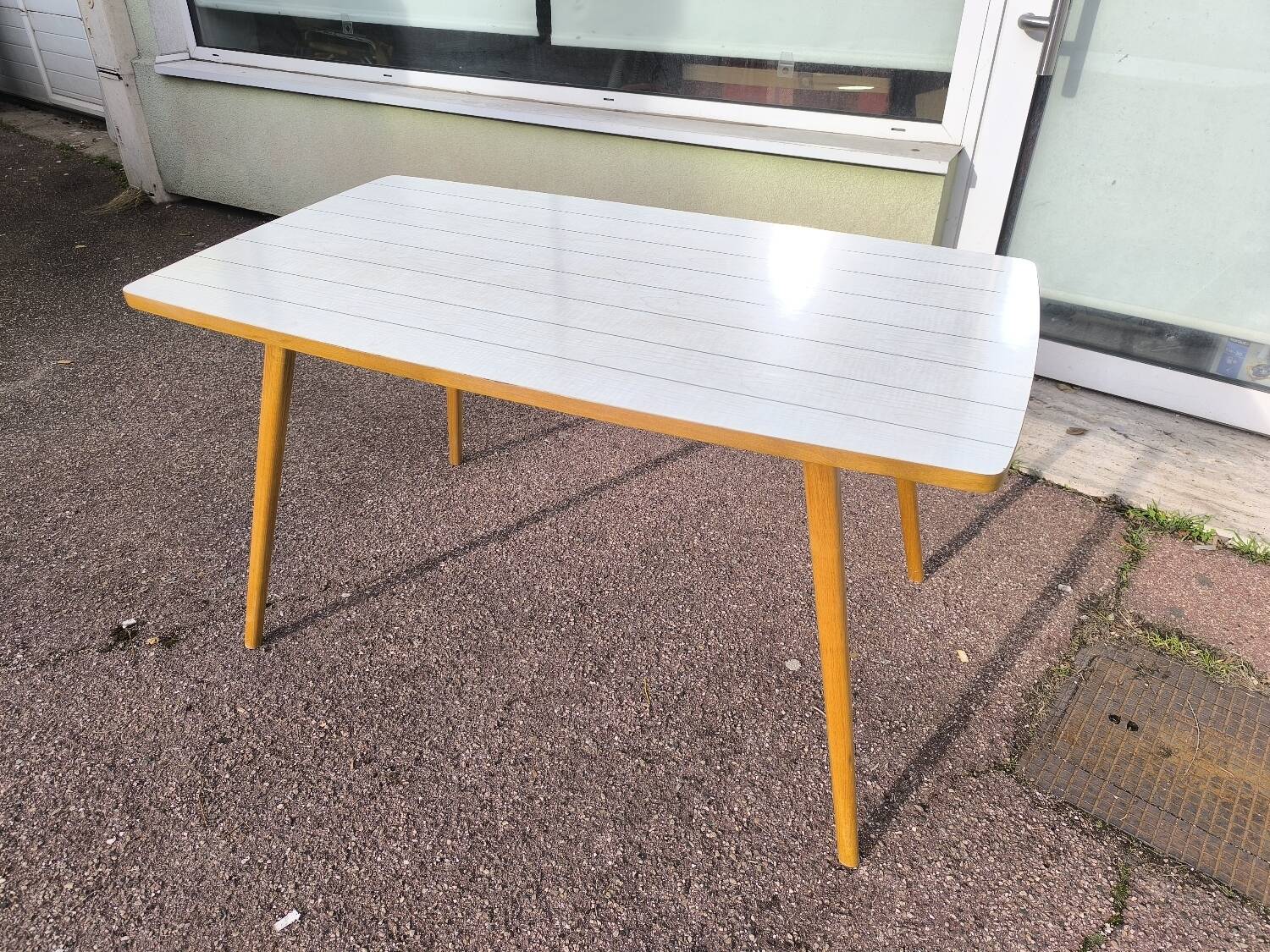 Vintage formica side table
