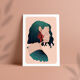 Illustration "Woman and corail" A4