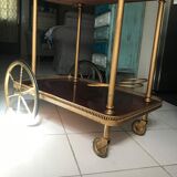 Rolling service wood and brass