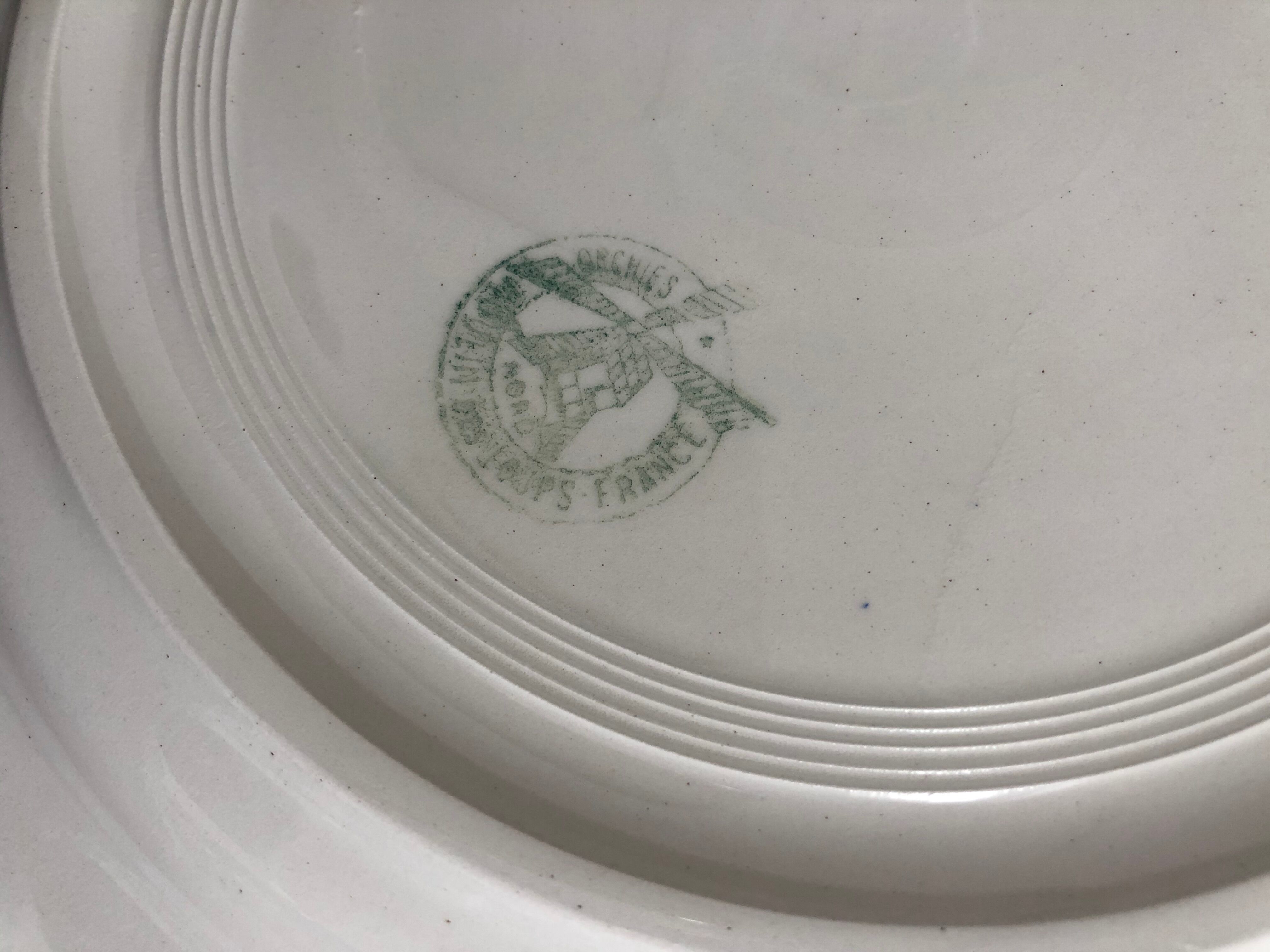 Mint green dish Moulins des Loups