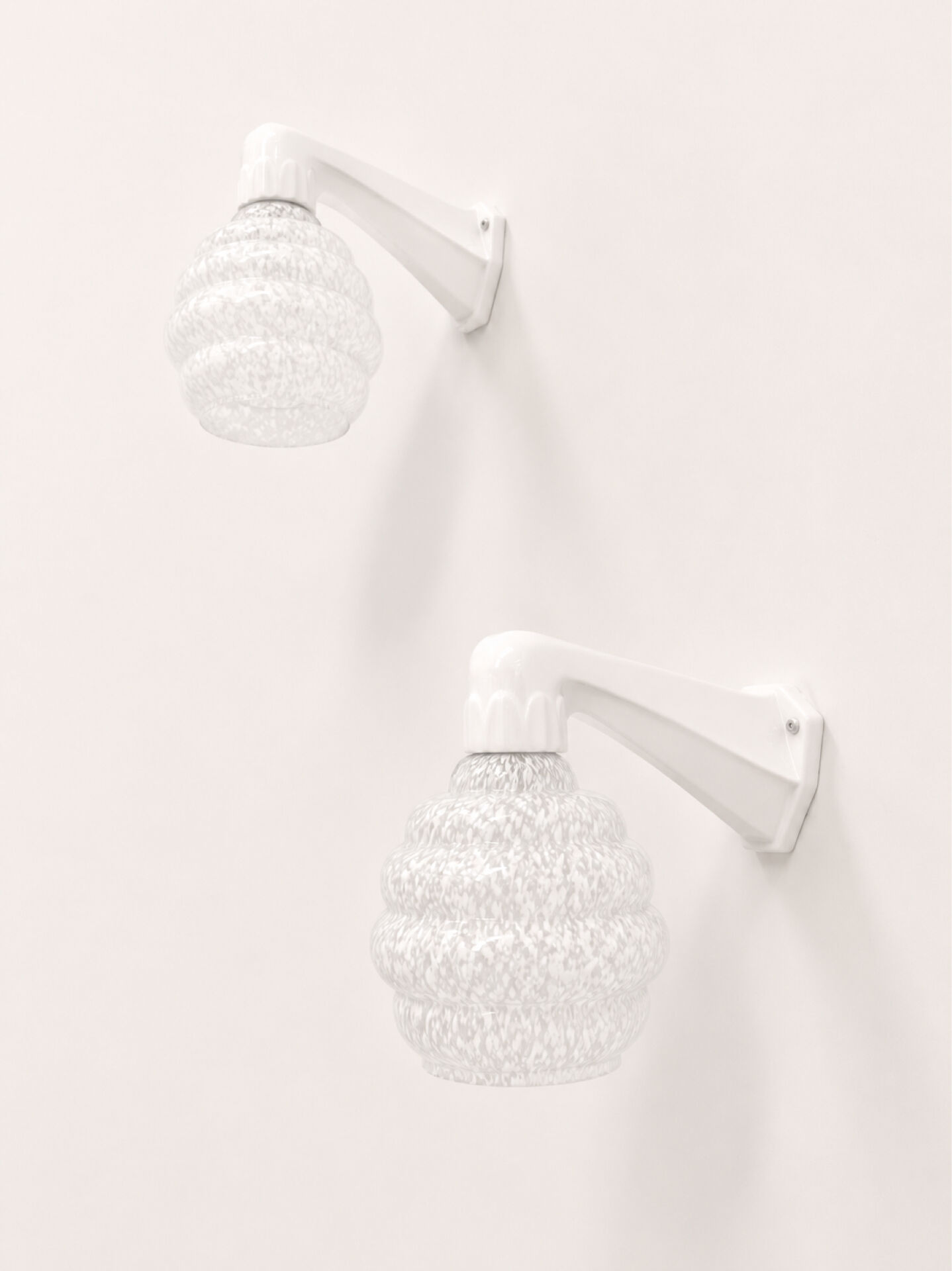 Art Deco porcelain wall lights
