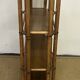 Bamboo and wood bookcase shelf, 1960