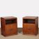 Pair of wooden bedside tables, French work from the 1940s.
