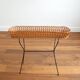 Rattan and metal plant holder 1960s
