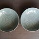 Set of 6 faience cups from Longchamps 1970s