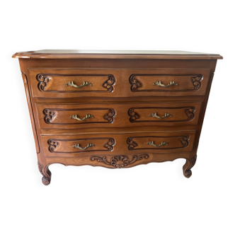 Louis XV style cherry chest of drawers New
