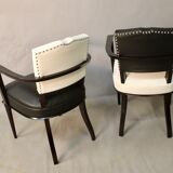 Pair of bridge armchairs