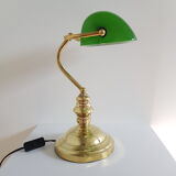 Green banker lamp