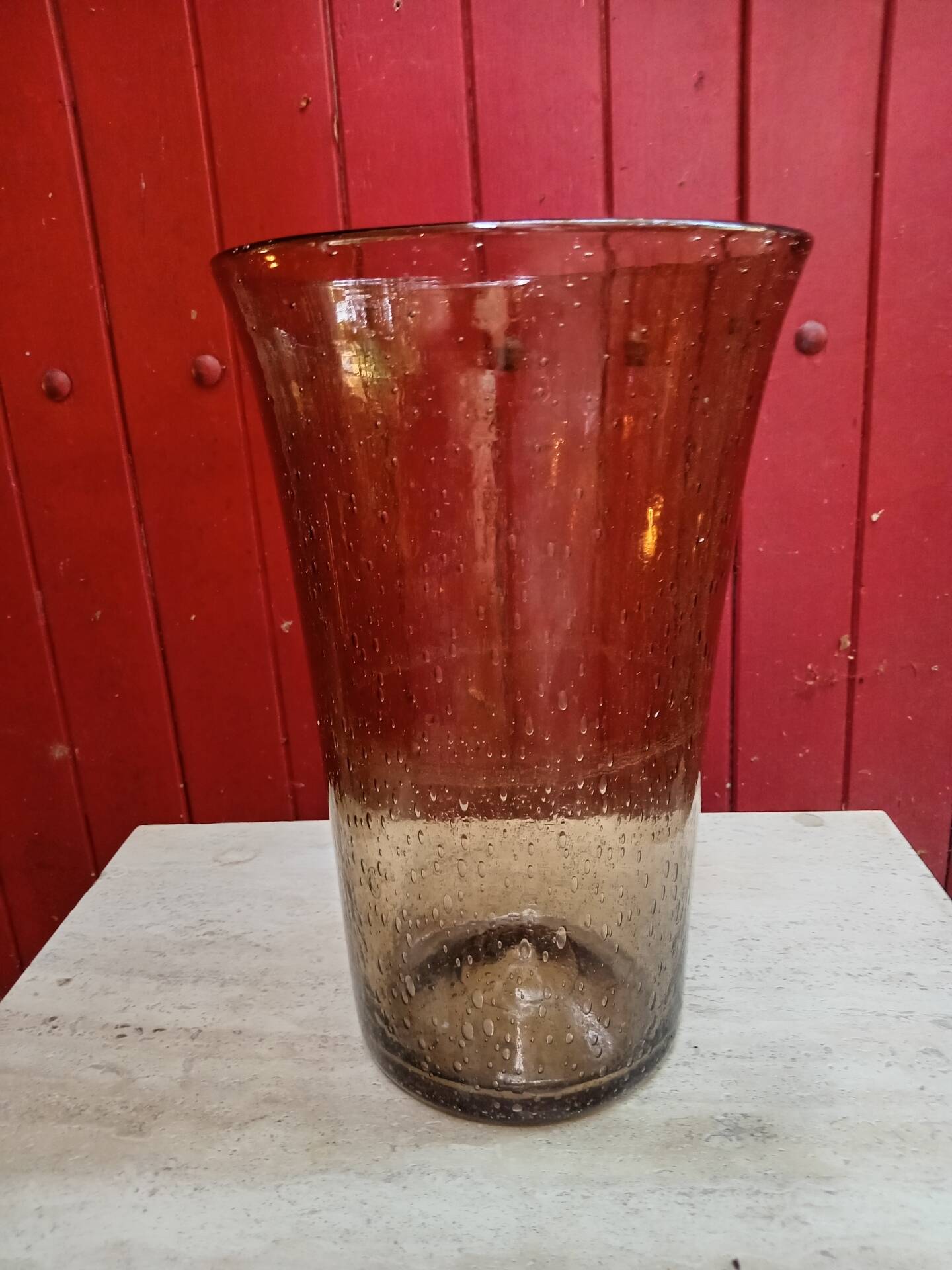 Blown glass vase