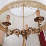 Bouillotte lamp in gilded bronze