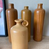 Set of 4 stoneware bottles