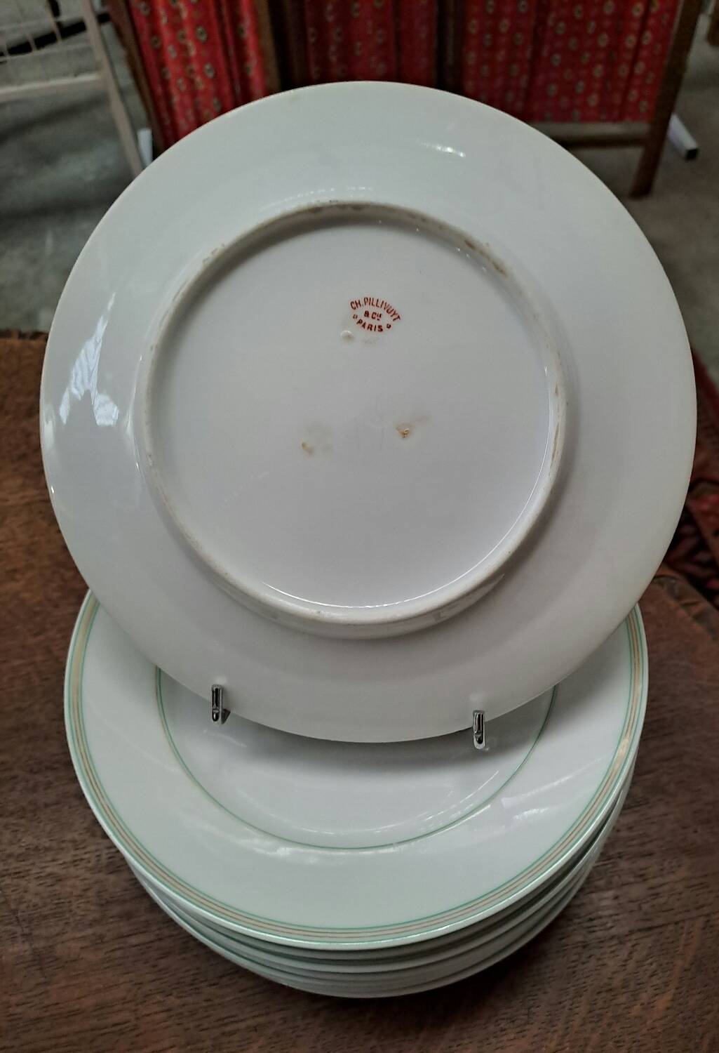 10 Pillivuyt porcelain dessert plates