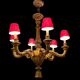 Lustre en bois doré doré