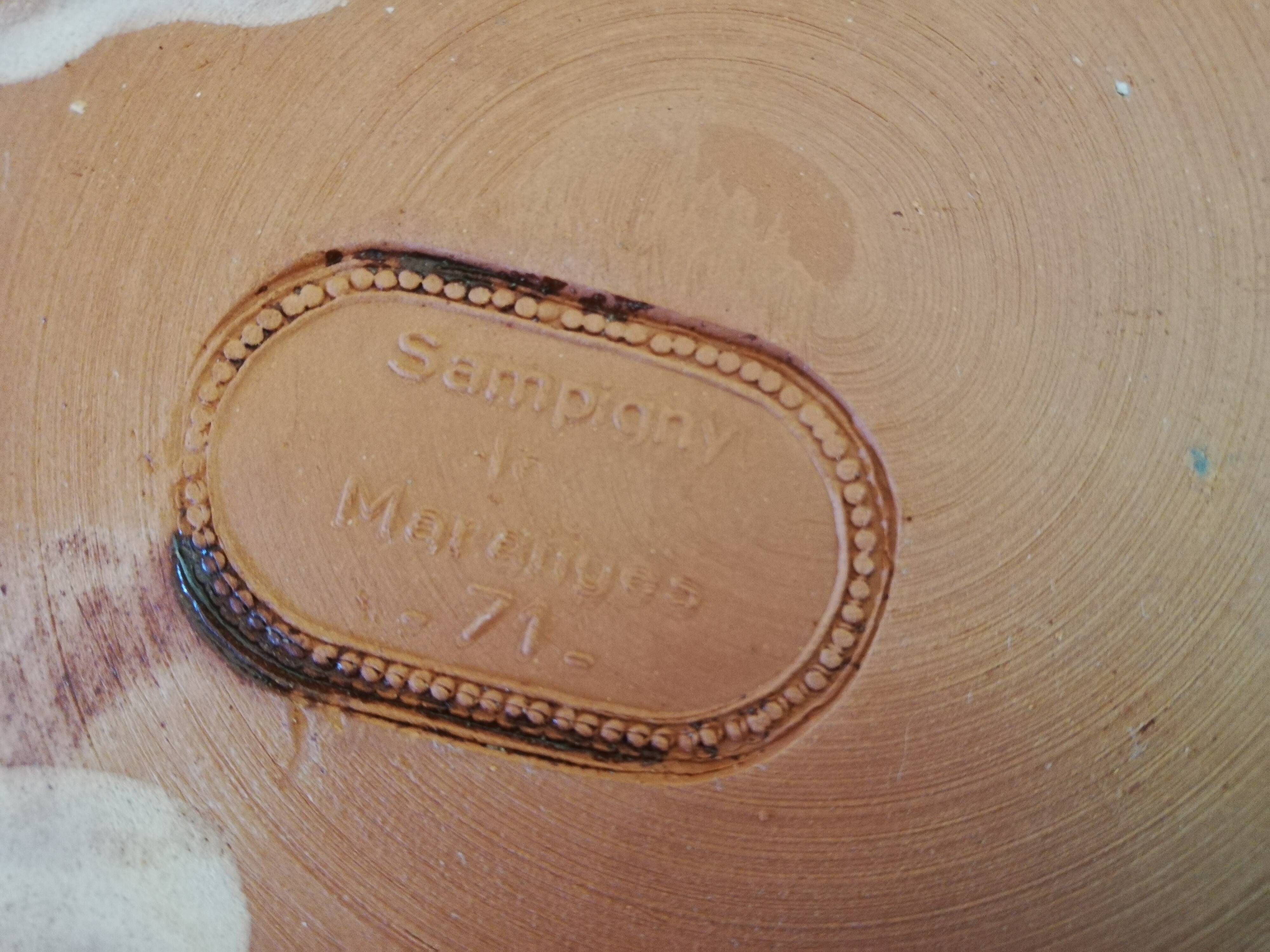 Glazed plate Sampigny-les-Maranges