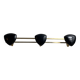 Wall-mounted coat rack with 3 hooks from the 1960s.