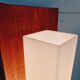 Scandinavian wall light in opaline and teak, 1960s