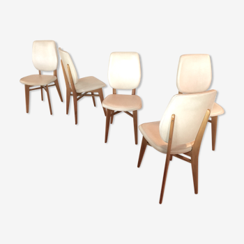 Set de 5 chaises scandinaves 1958