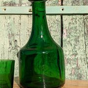 Vintage glass and carafe service