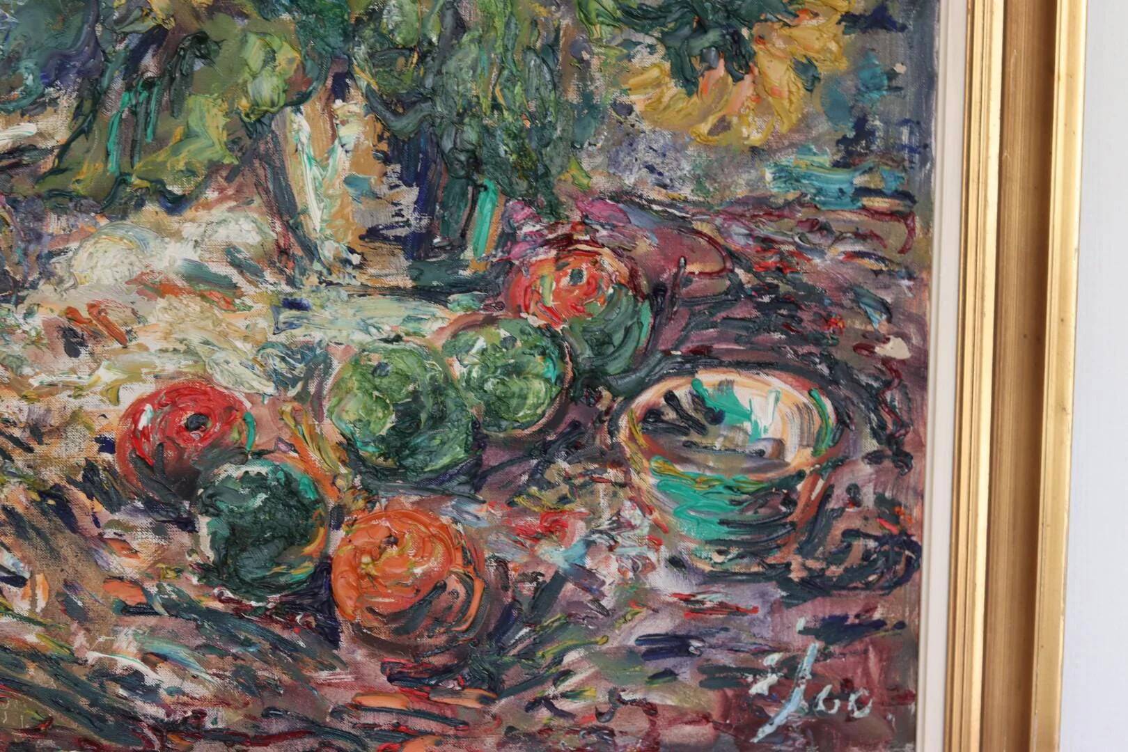 Still life with sunflowers by Gustaf Sjöö