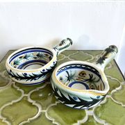 Poêlons Keraluc 2 coupelles céramique vintage 1970
