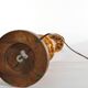 Scandinavian Modern Amber Glass Table Lamp by Miranda, 1970s