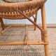 Vintage rattan & bamboo armchair from the 60s