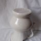 Crucible in earthenware with a crackle effect