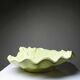 Small vintage rococo-style earthenware bowl or trinket dish with seashell motif, 1970s-80s