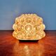 Amber bubble glass wall light, design Helena Tynell, 1970