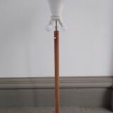 Adjustable danish floor lamp by Domus in teak and wool